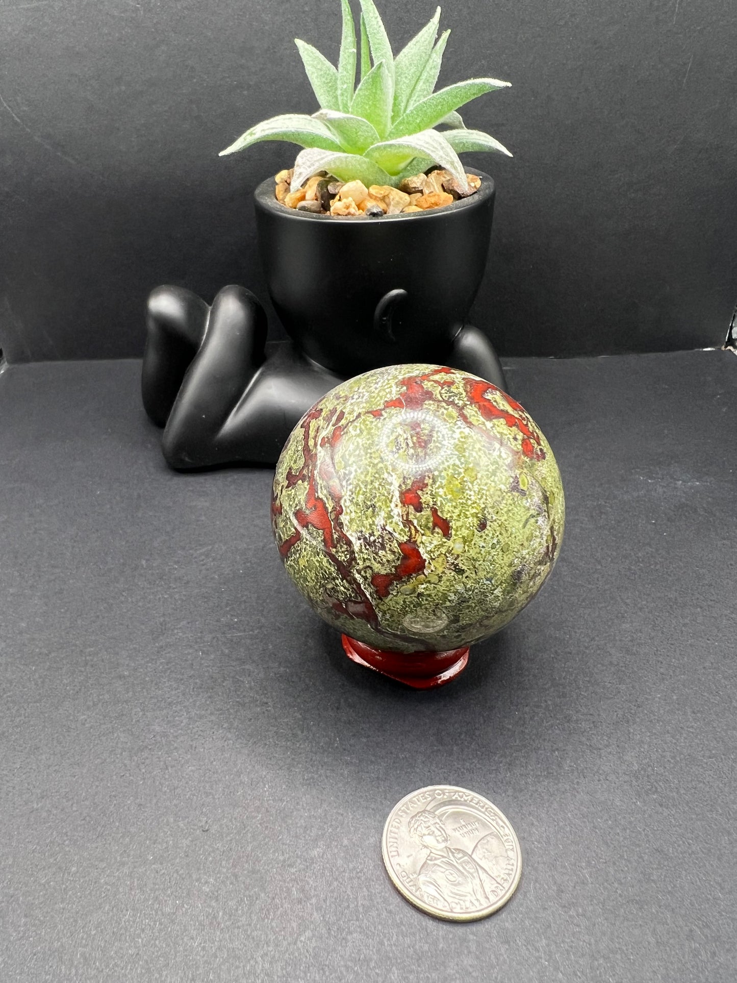 Dragon Blood Jasper Sphere