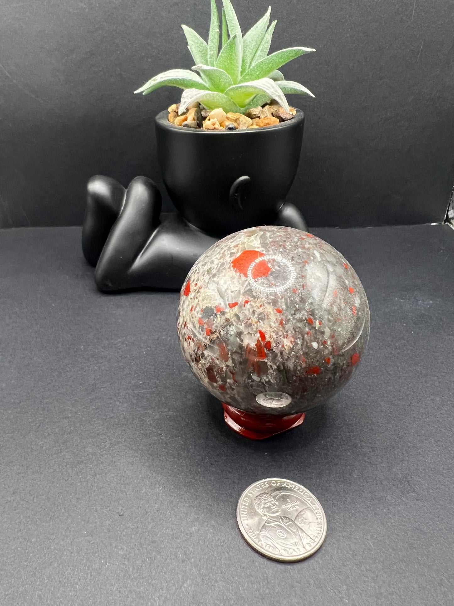 African Bloodstone Sphere