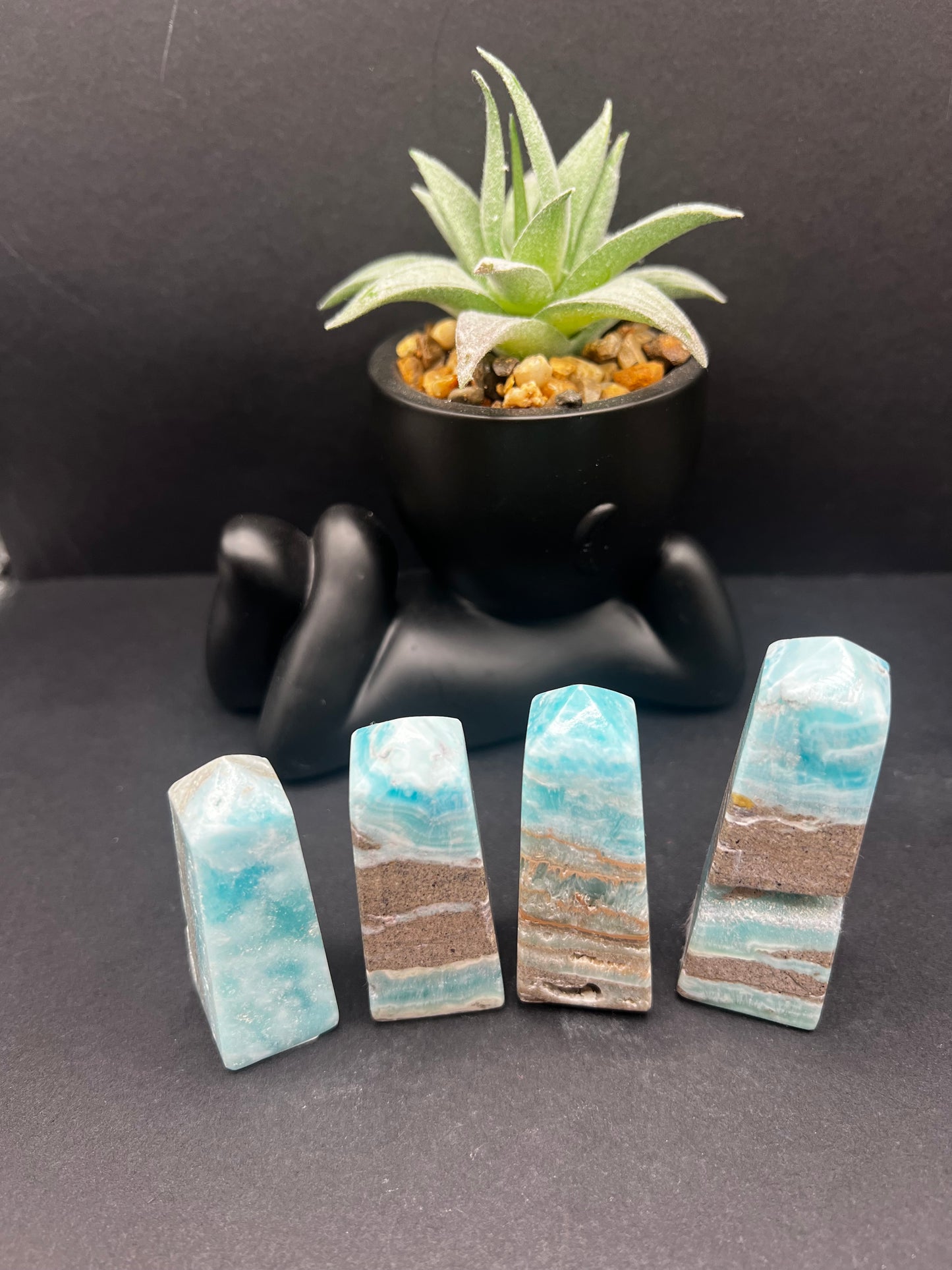 Blue Aragonite Towers