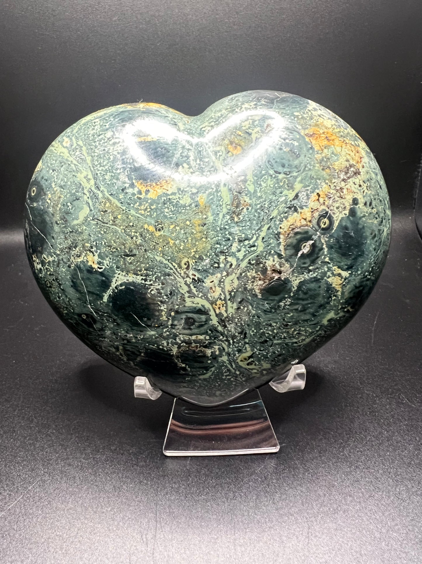 Kambaba Jasper Heart