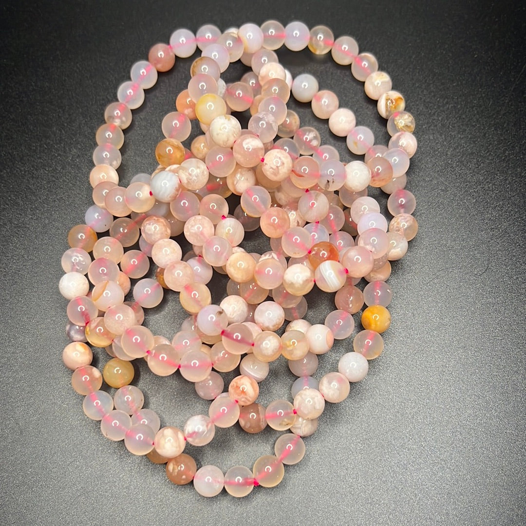 Flower Agate Bracelet