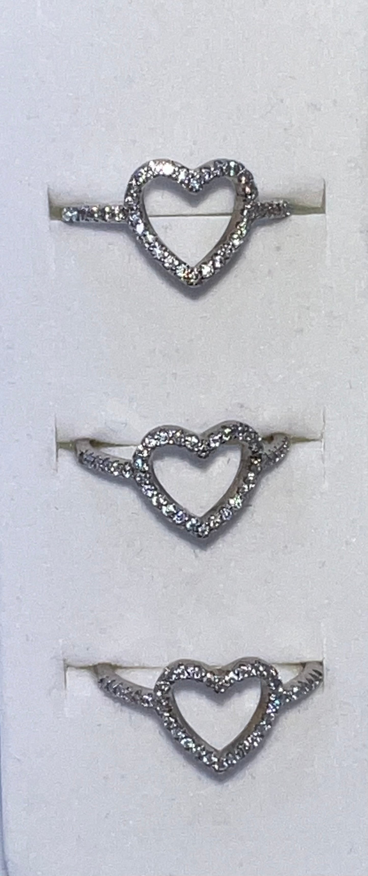 Moissanite Diamond Heart Ring