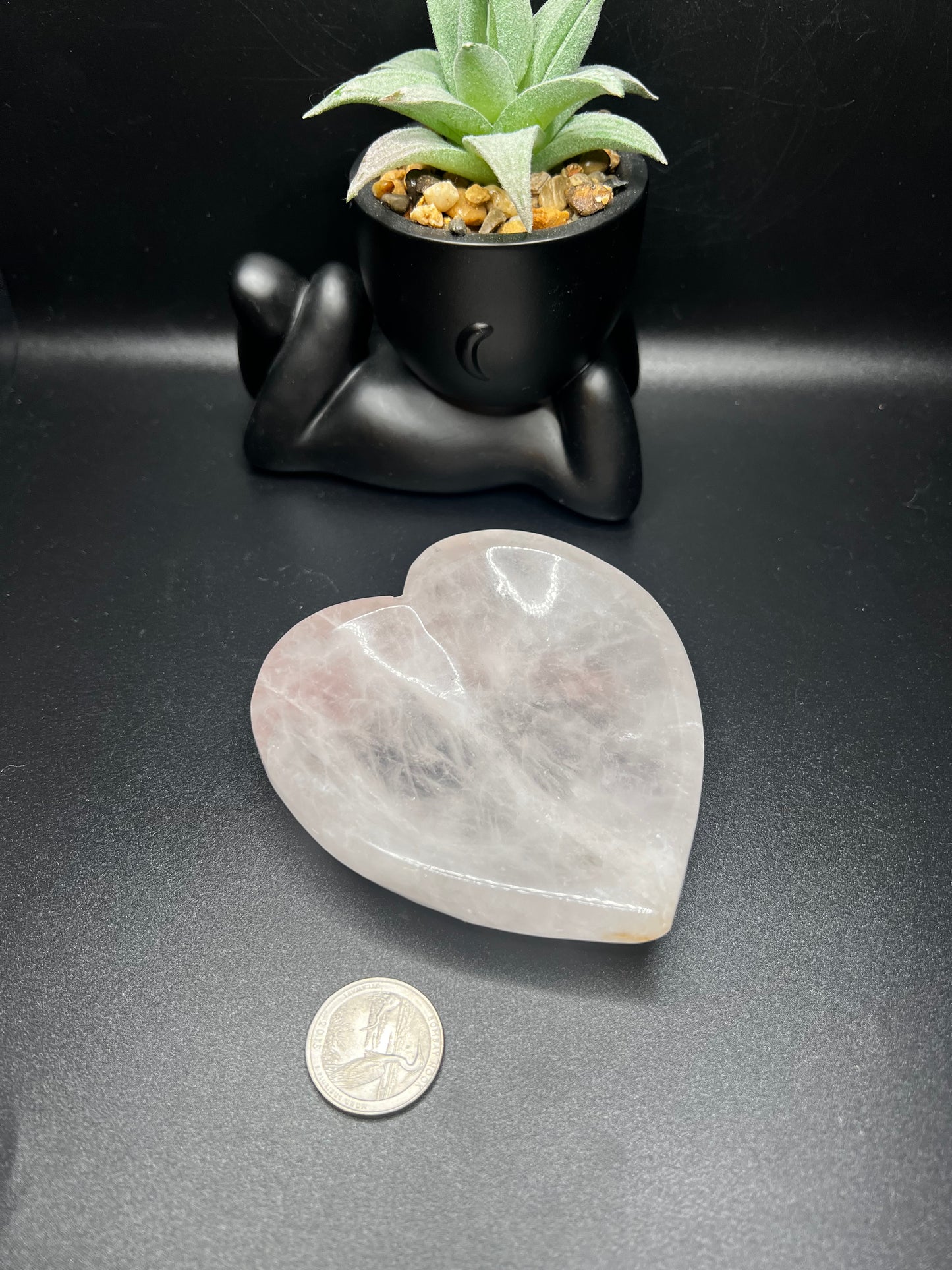 Rose Quartz Heart Bowl