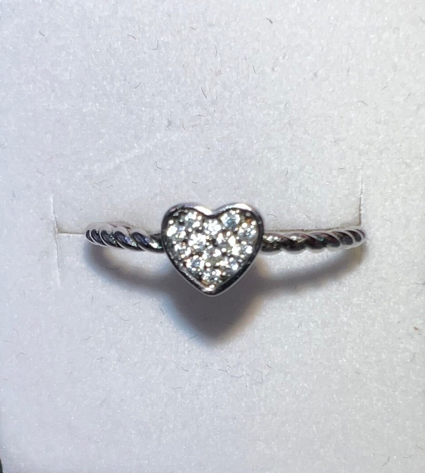 Moissanite Diamond Heart Ring