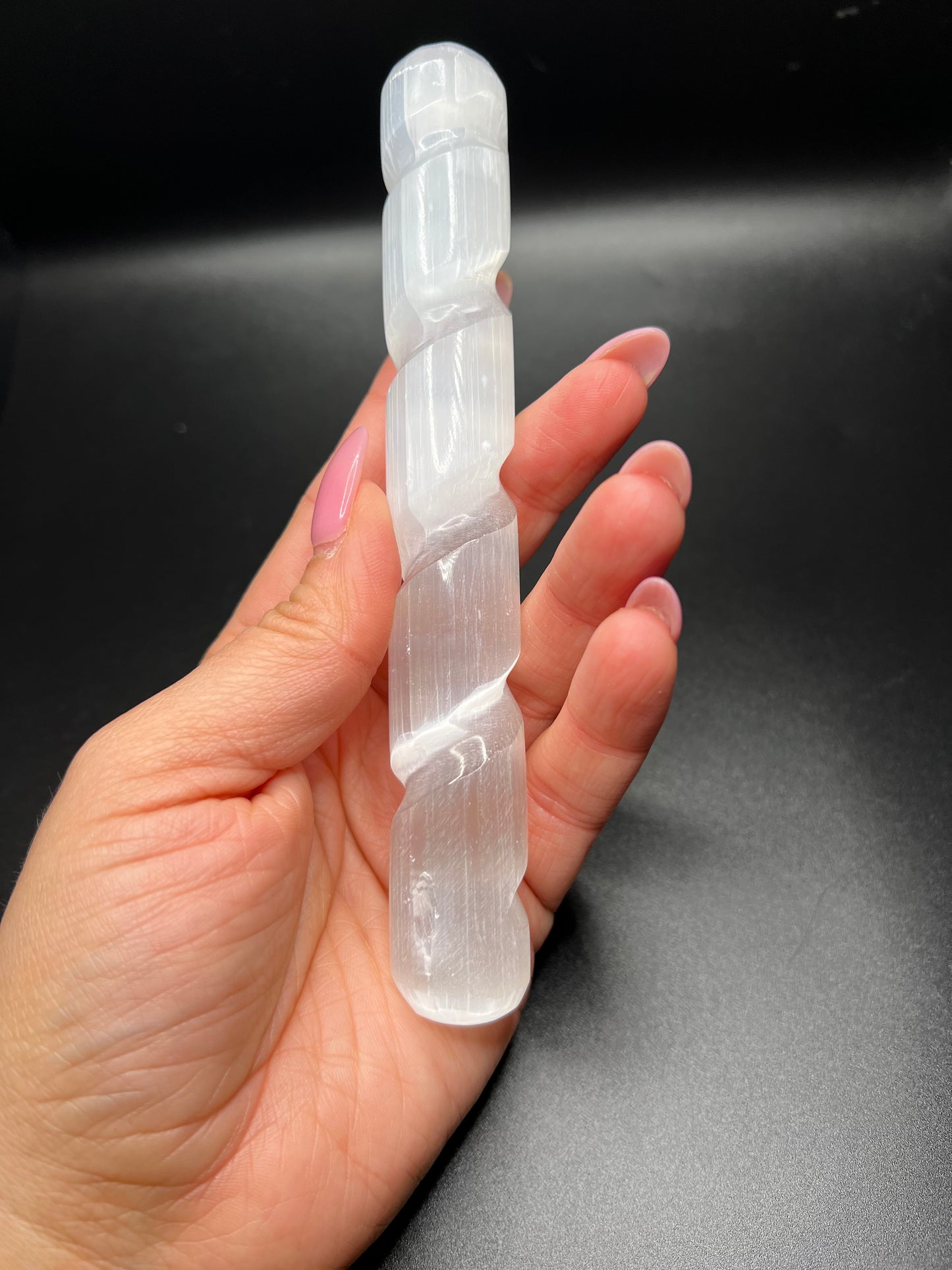 Selenite Spiral Massage Wand