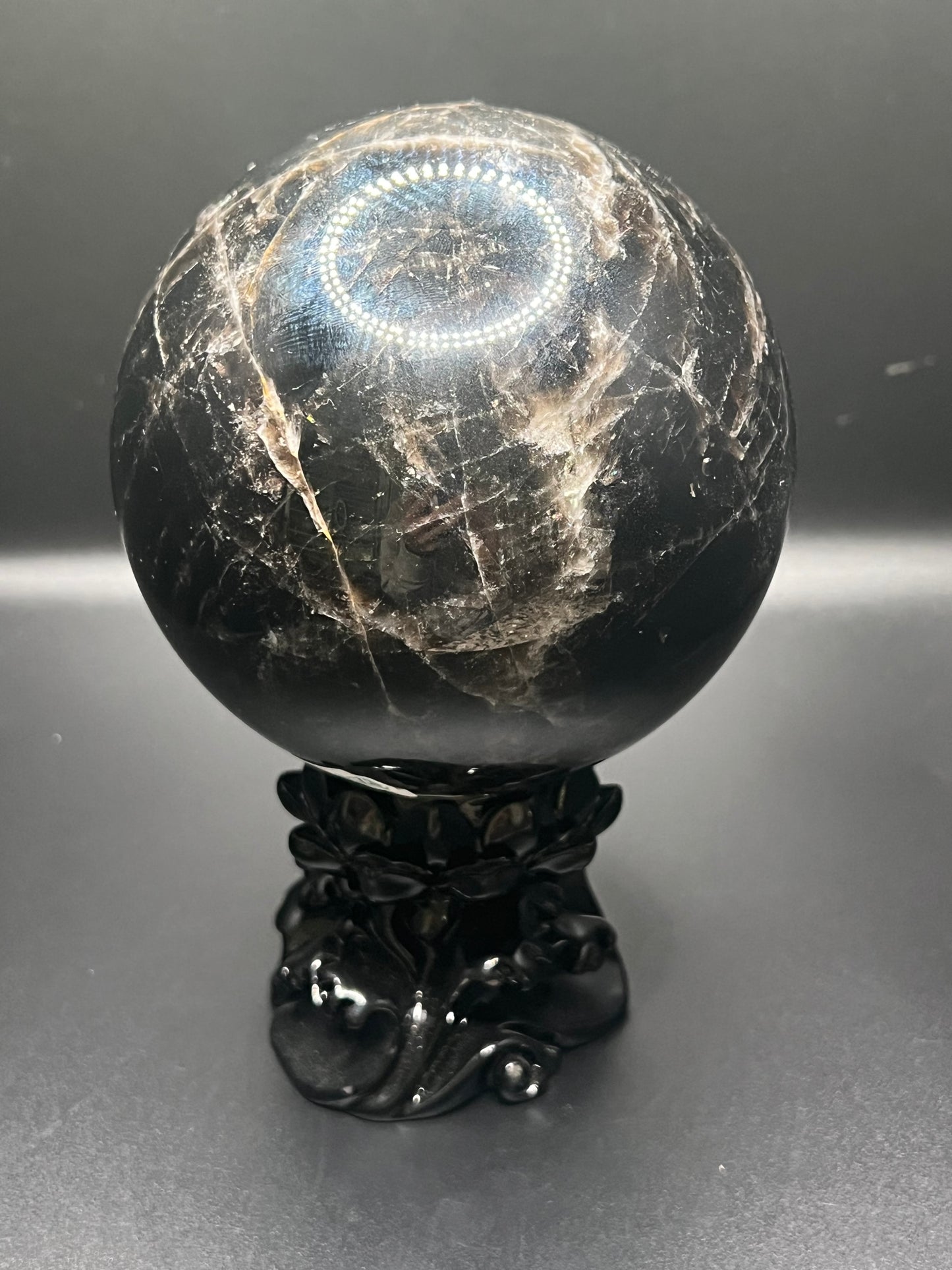 Black Quartz Sphere Large