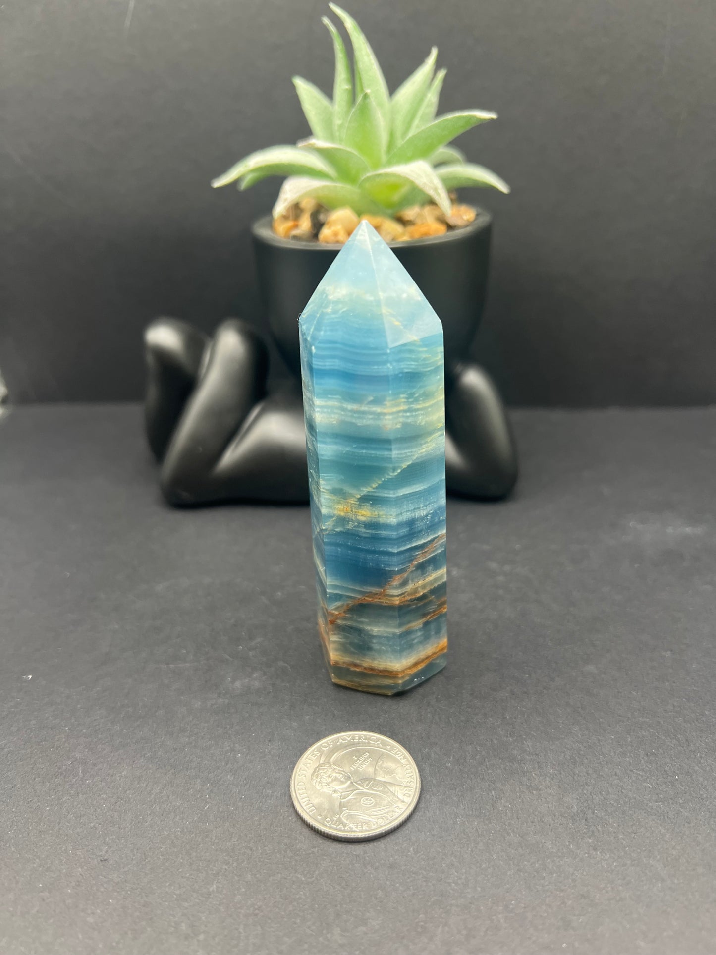 Lemurian Blue Calcite Tower