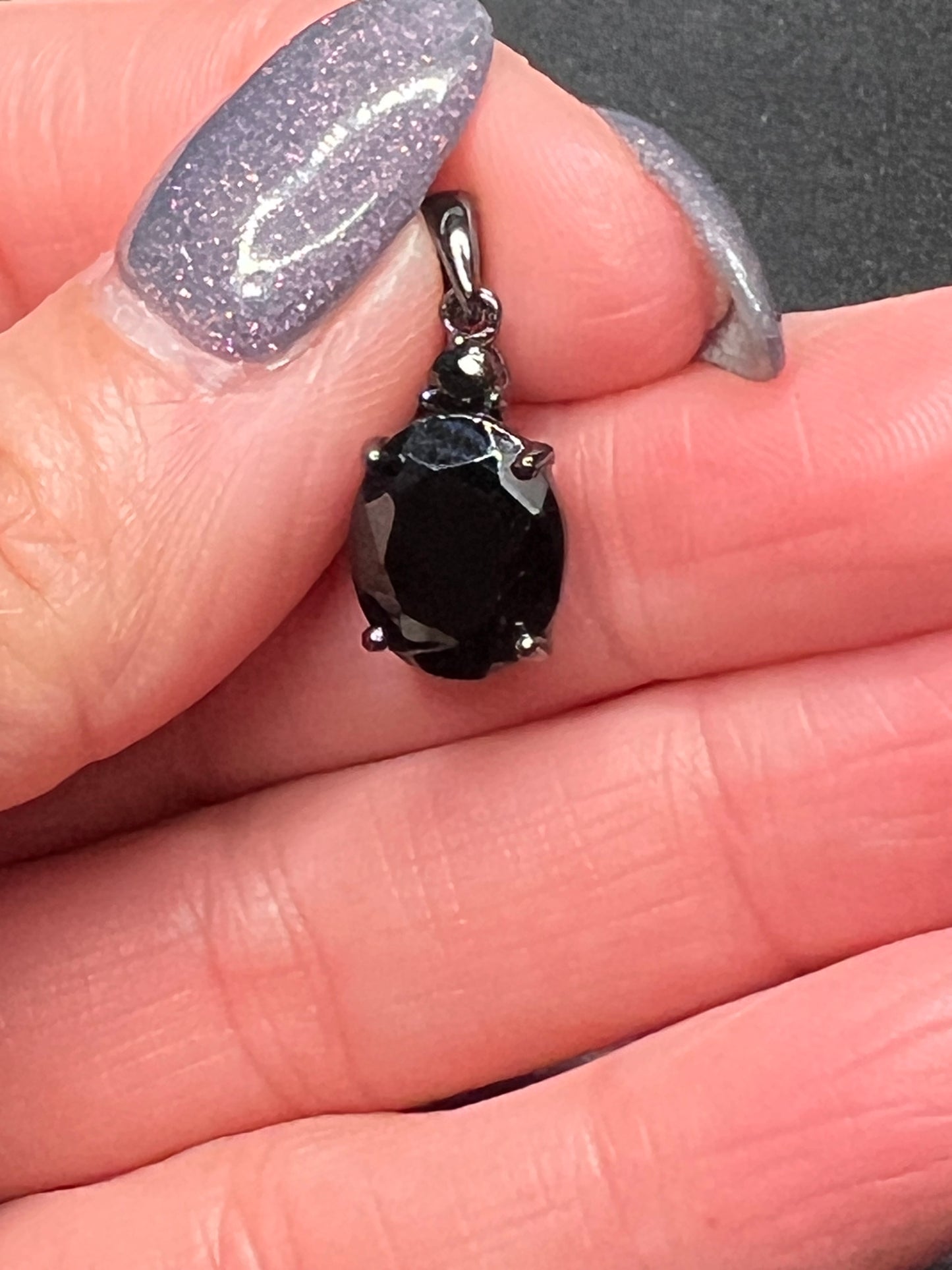 Black Spinel Pendant