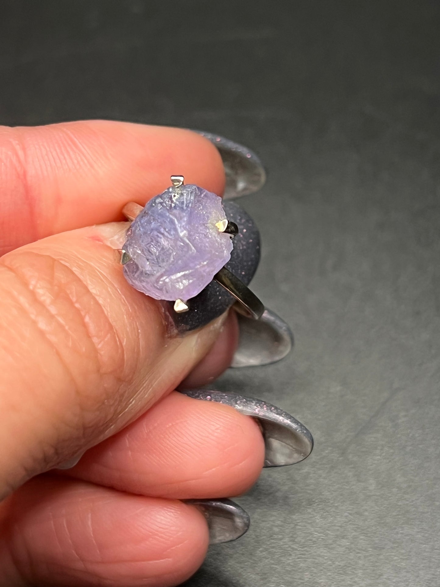 Raw Tanzanite Ring