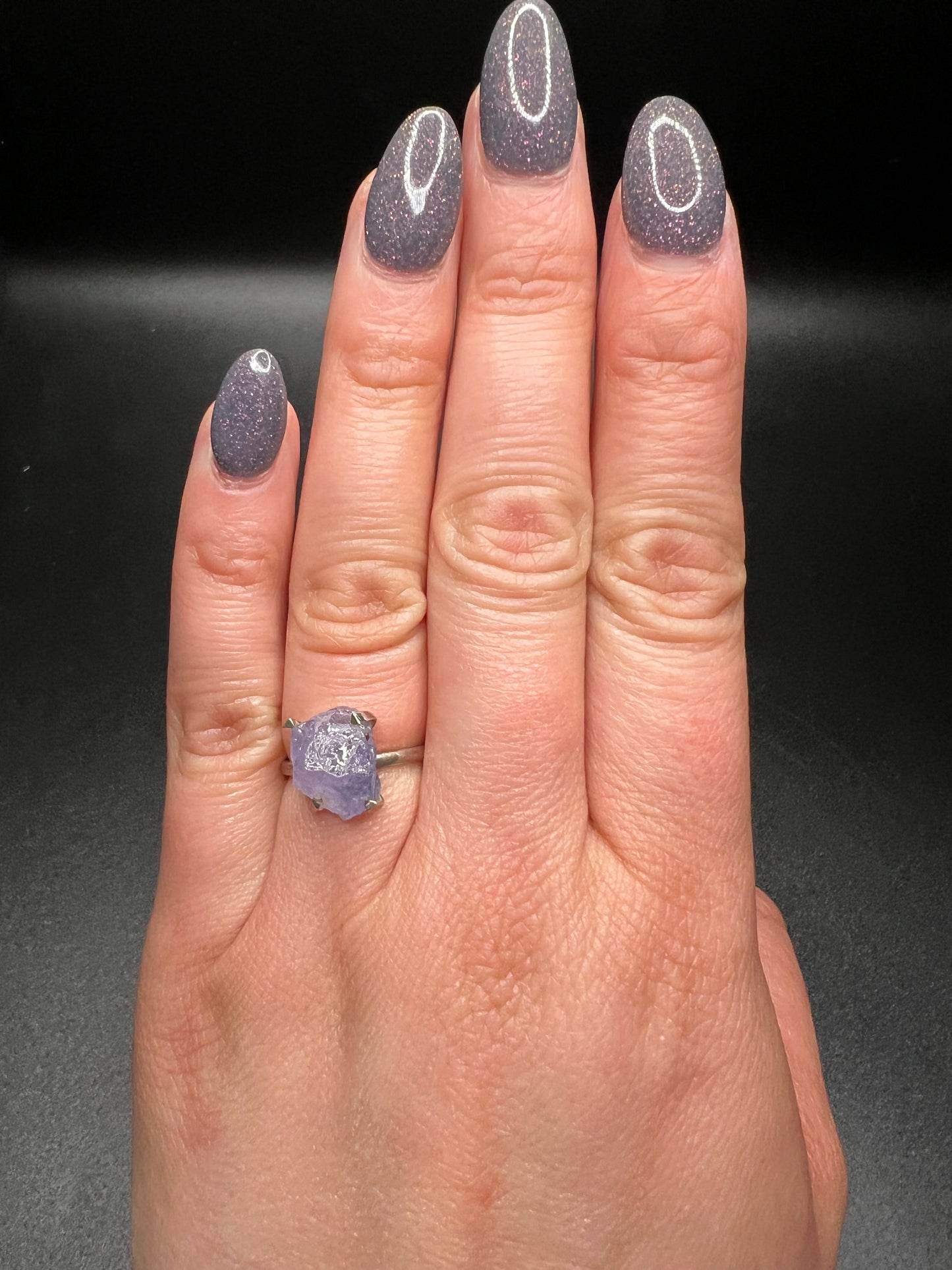 Raw Tanzanite Ring