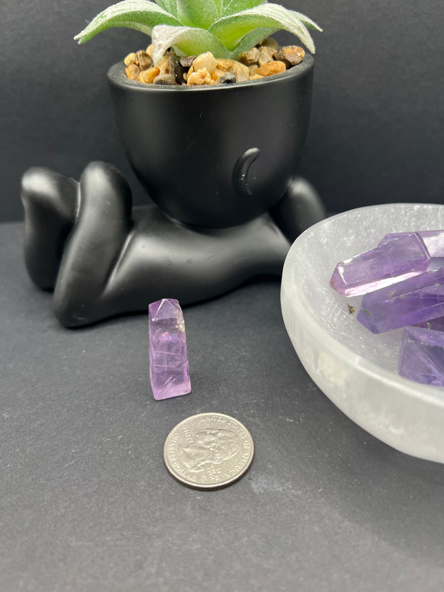 Purple Fluorite Mini Towers