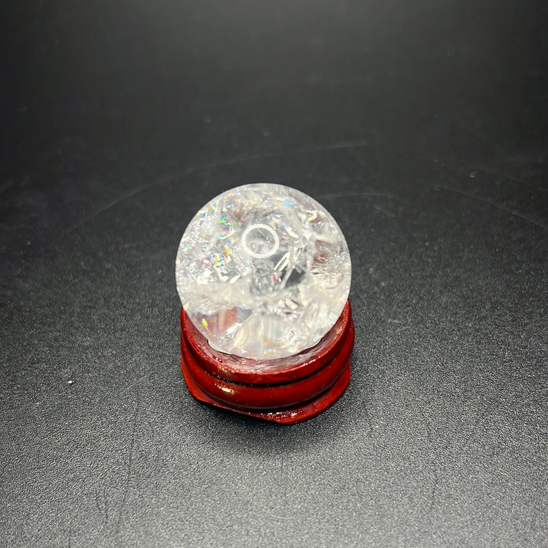 Cracked Clear Quartz Mini Sphere