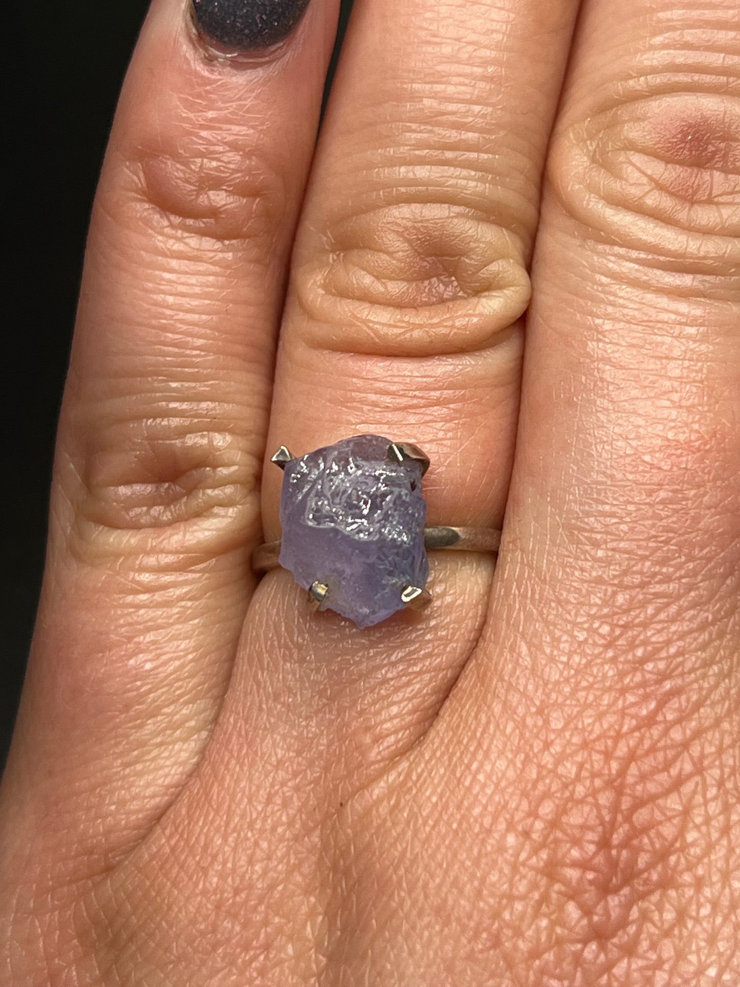 Raw Tanzanite Ring