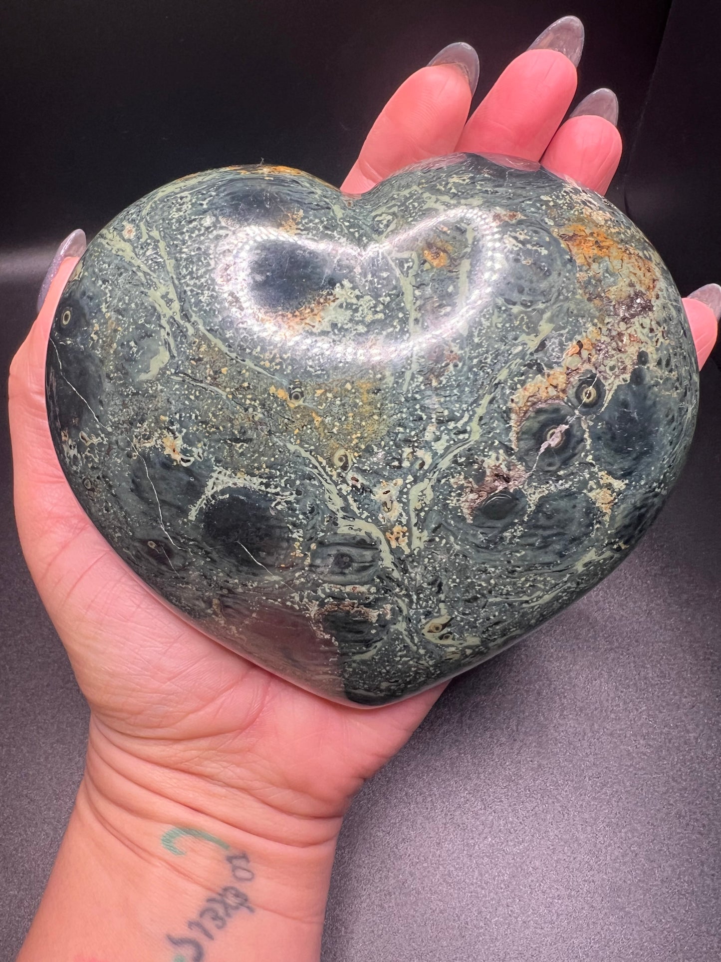 Kambaba Jasper Heart