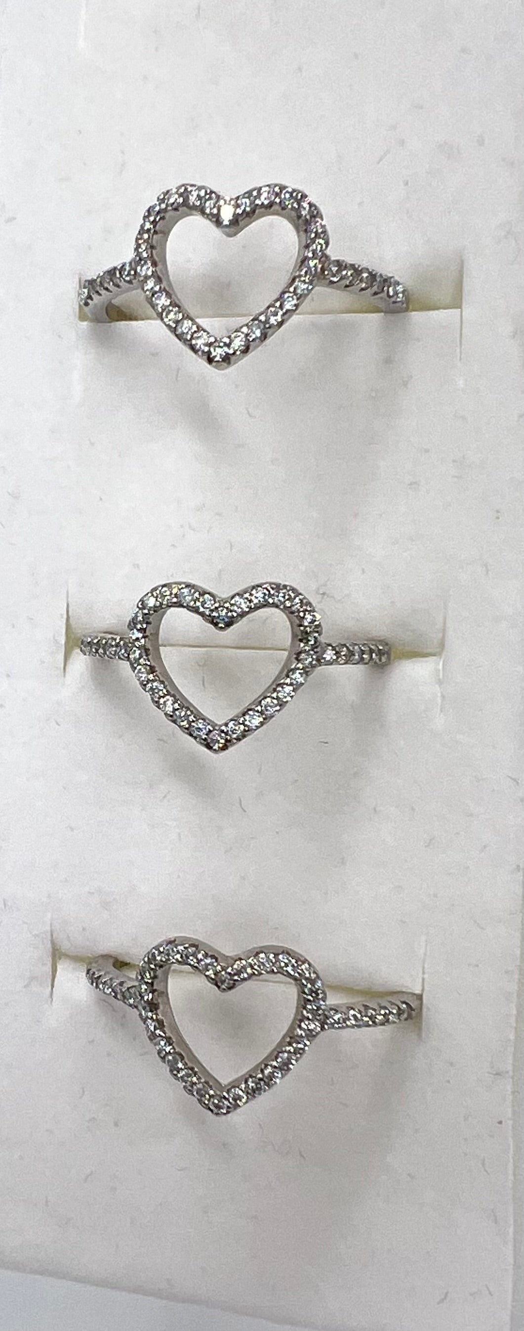 Moissanite Diamond Heart Ring