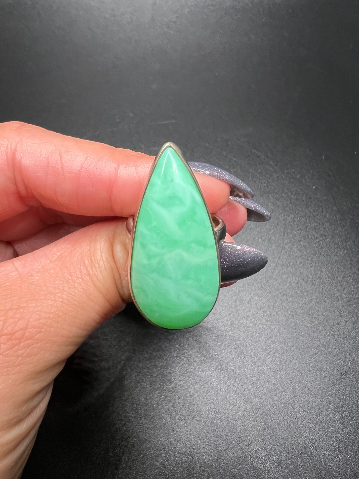 Chrysoprase Ring (Adjustable)