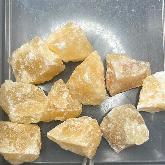 Orange Calcite Rough Tumbles (small)