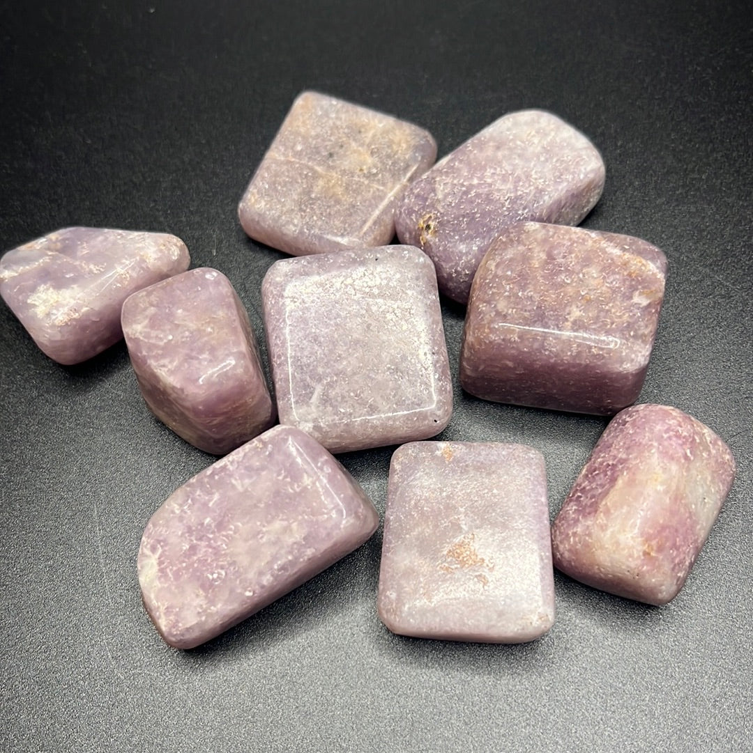 Lepidolite Tumbles