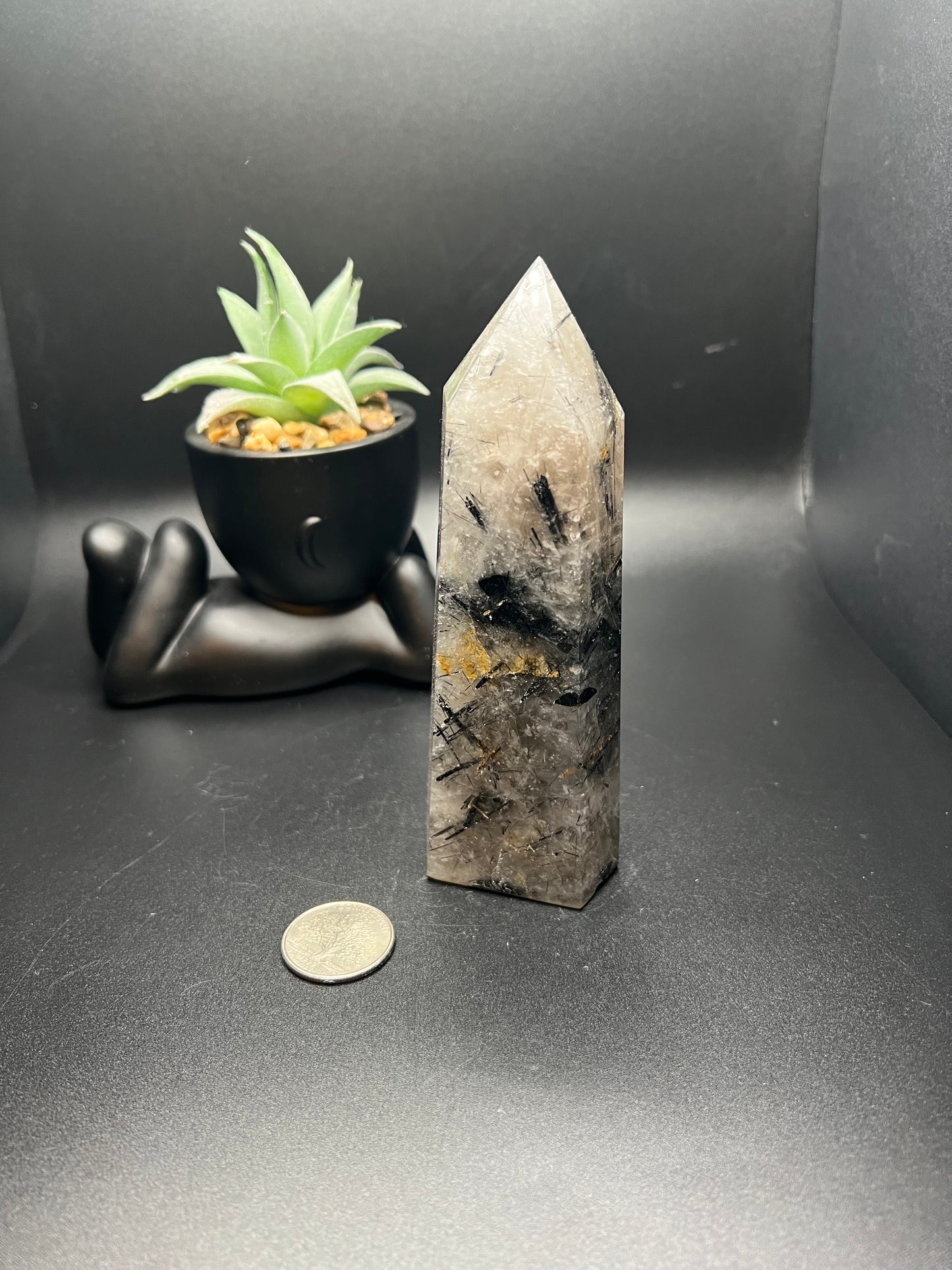 Black Tourmaline Quartz