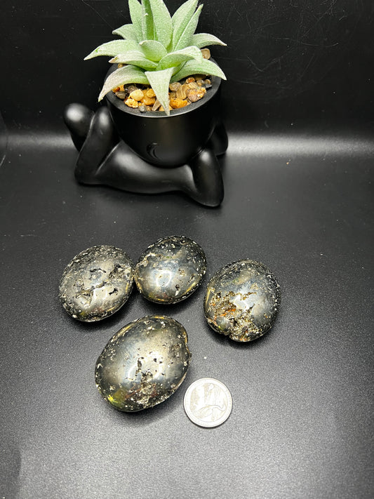 Pyrite Palm Stones
