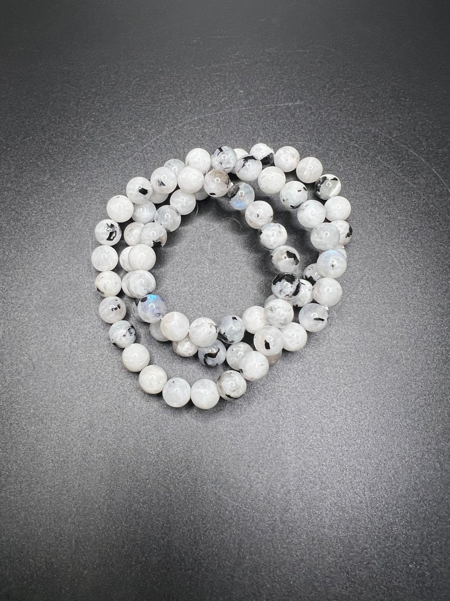 White Rainbow Moonstone Bracelet