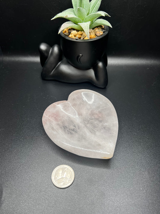 Rose Quartz Heart Bowl