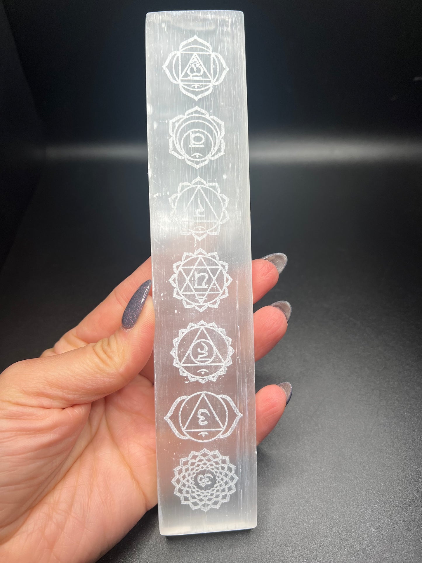 Selenite Chakra Plate