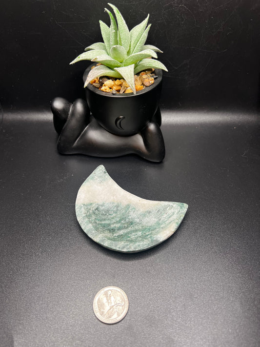 Tree Agate Moon Bowl