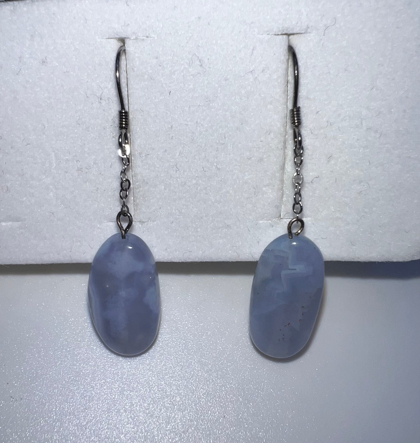 Blue Lace Agate Earrings