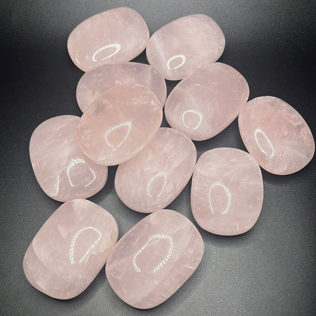 Rose Quartz Palm Stone