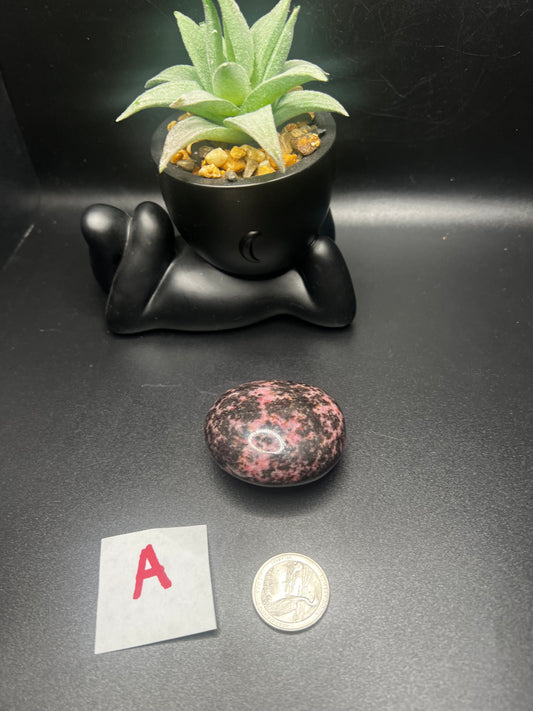 Rhodonite Palm Stones