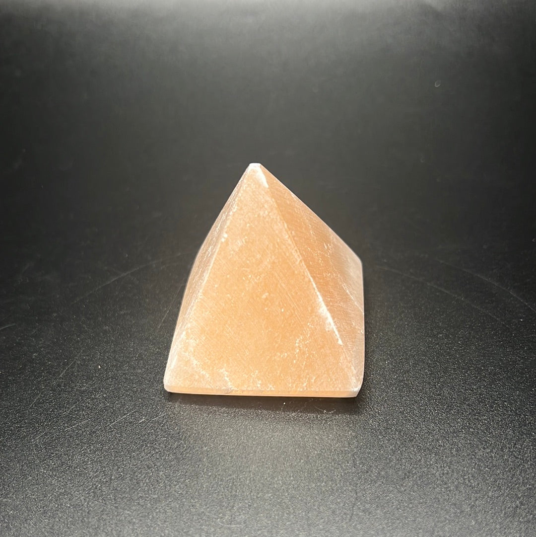 Orange Selenite Pyramid