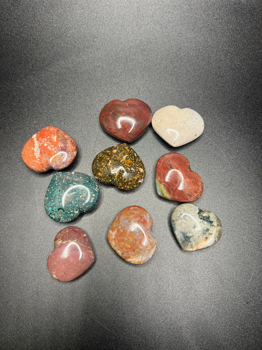 Ocean Jasper Hearts