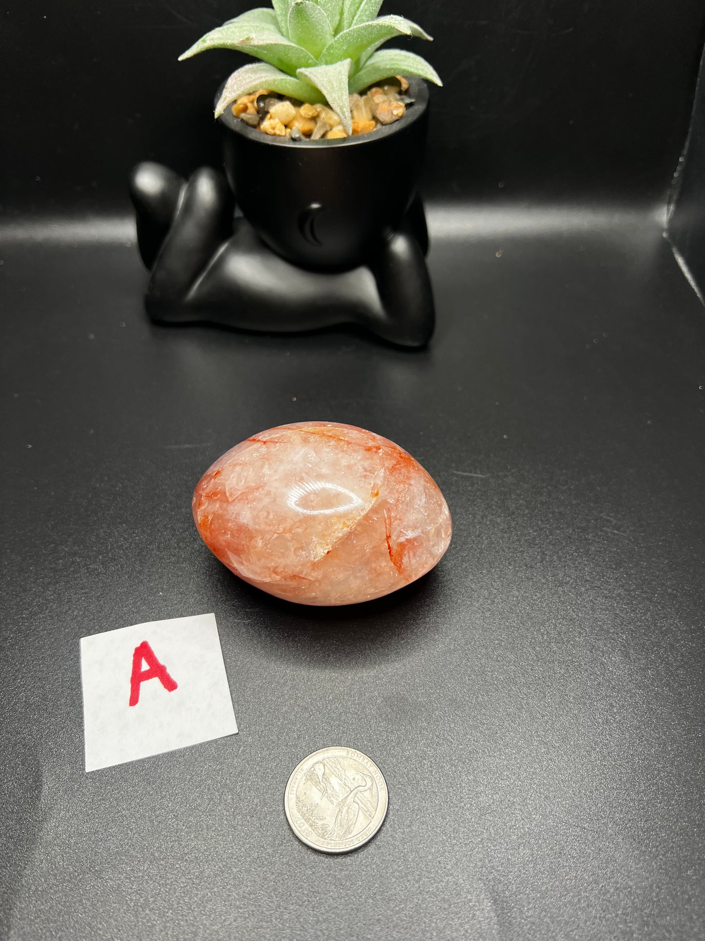 Fire Quartz Palm Stones