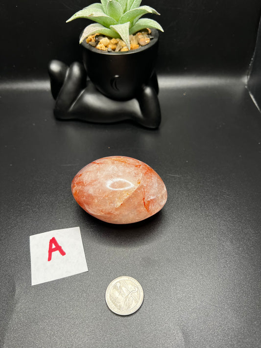 Fire Quartz Palm Stones