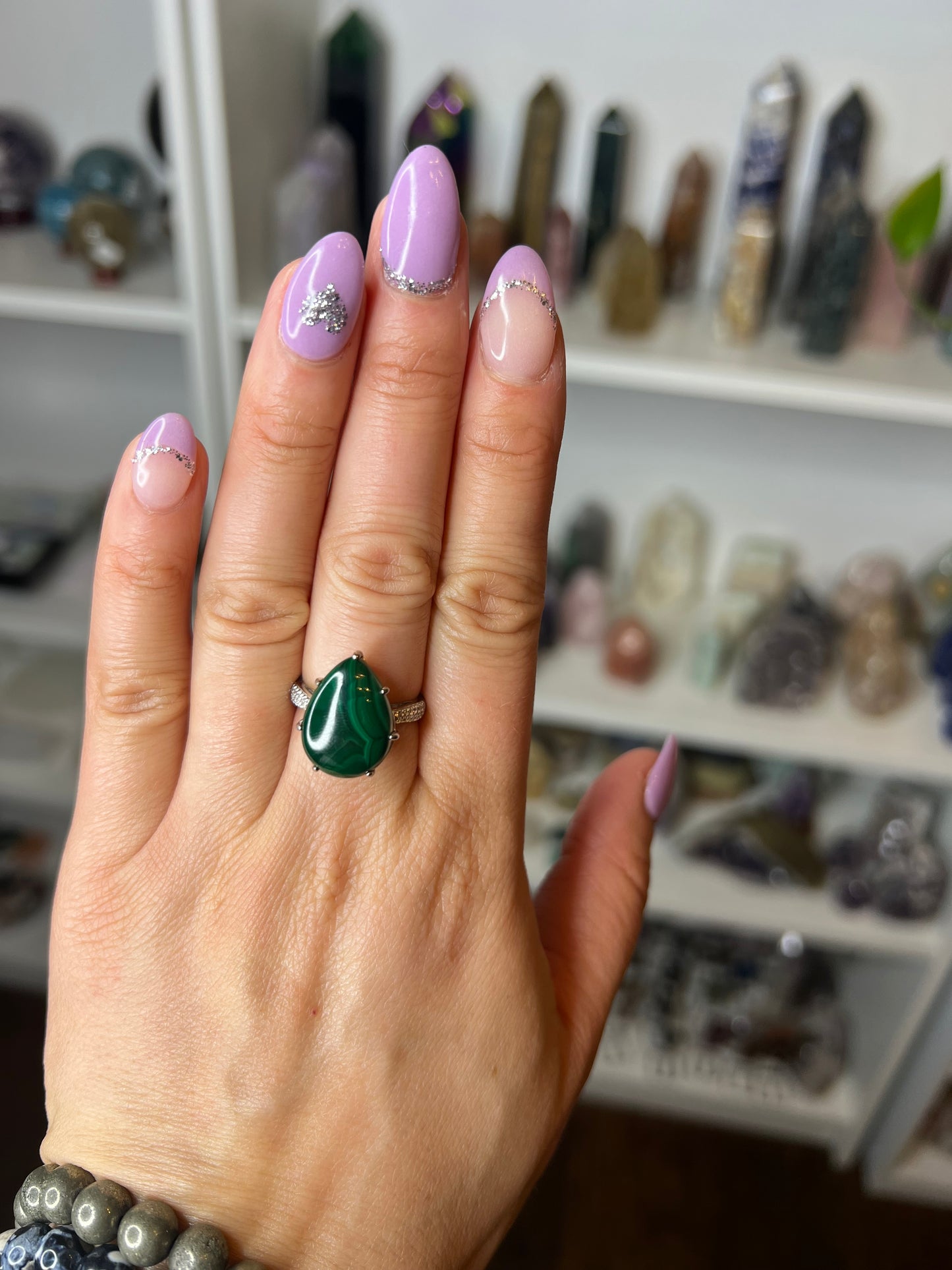 Sterling Silver Malachite Ring