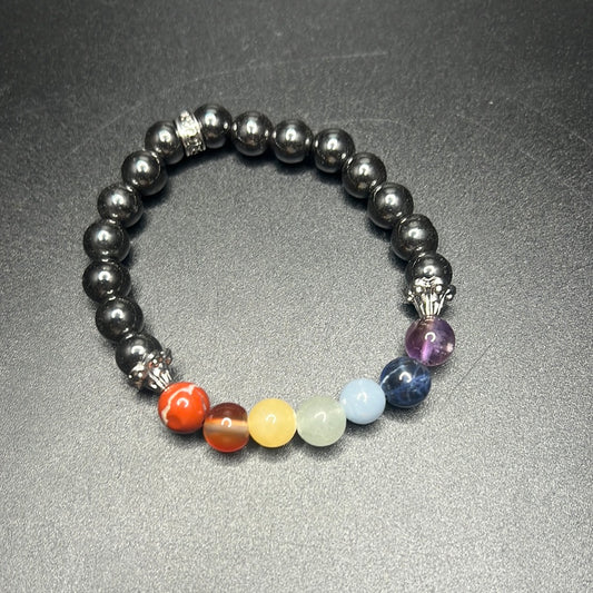 Chakra & Hematite Bracelet