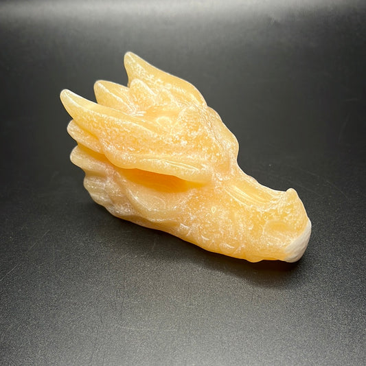 Orange Calcite Dragon Head