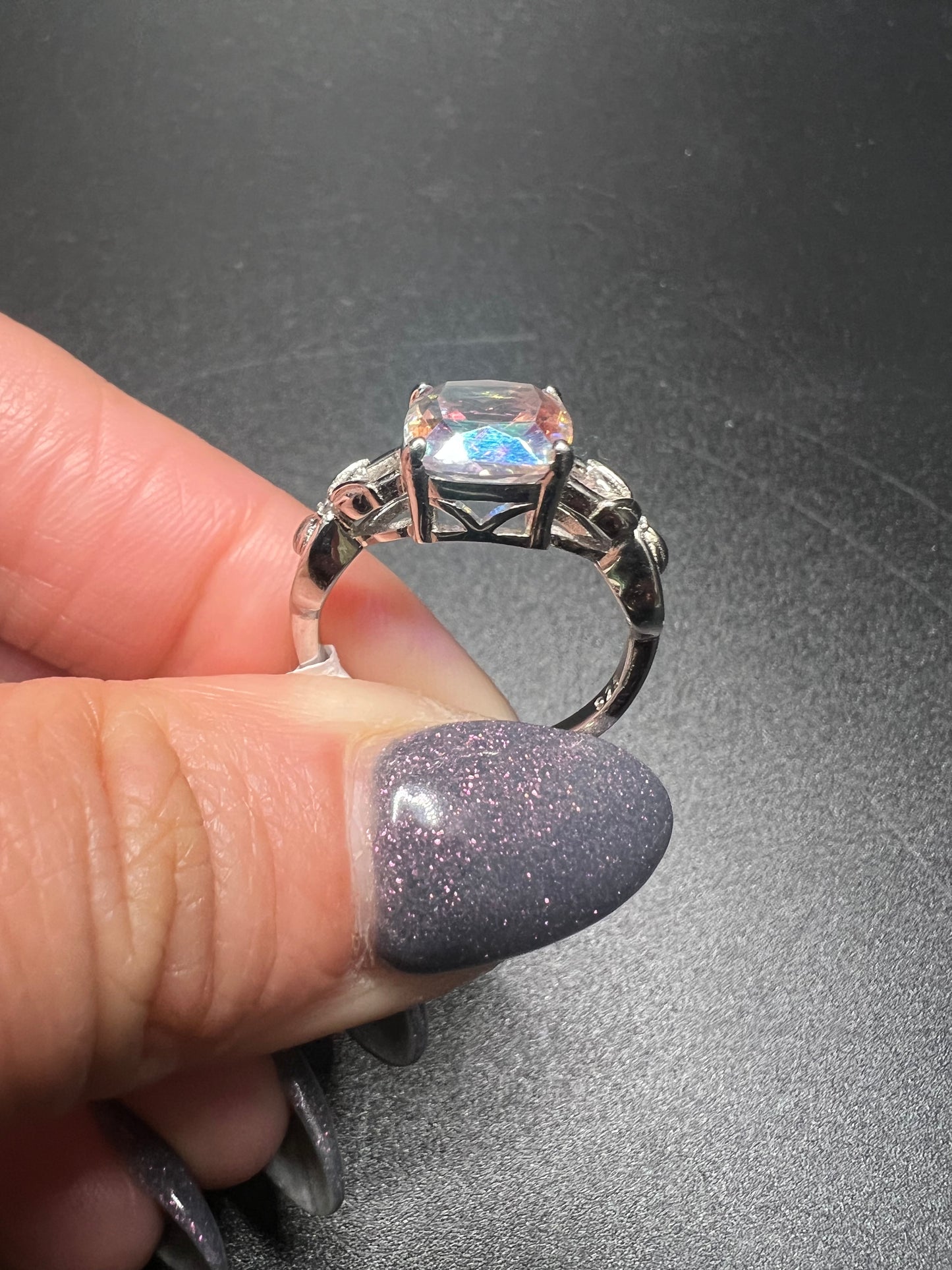 Mercury Mystic Quartz Ring