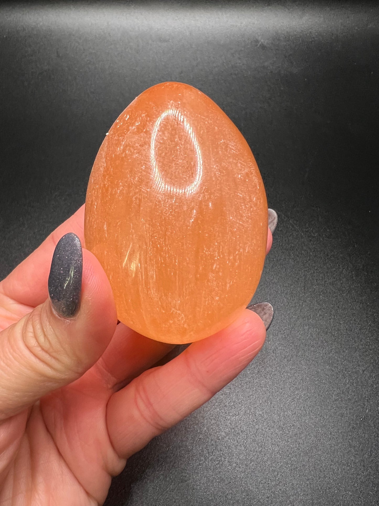 Orange Selenite Egg