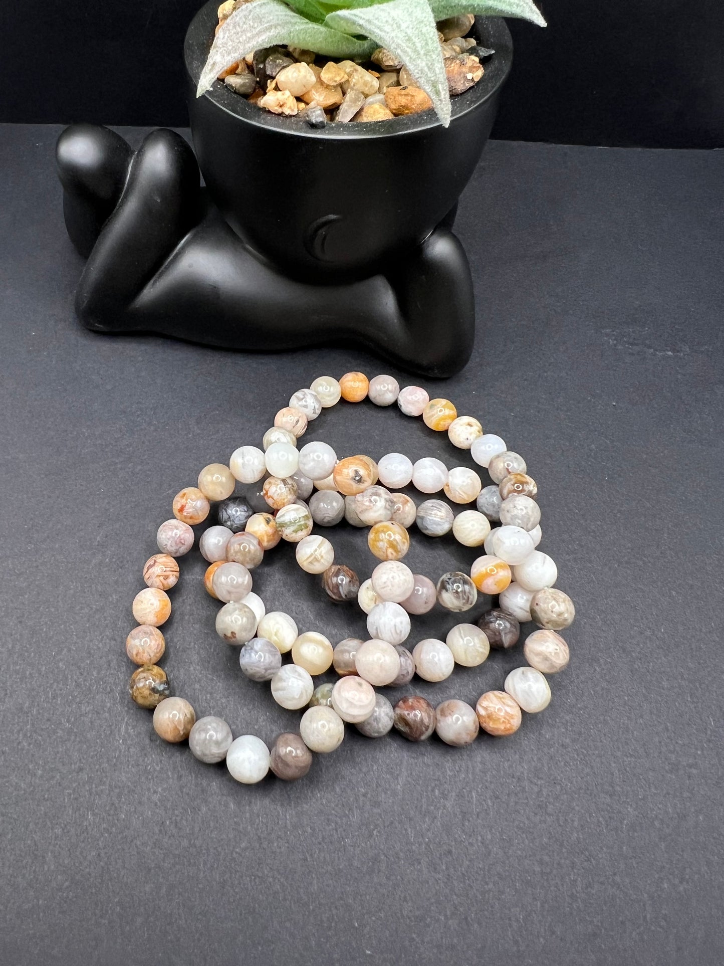 Bamboo Leaf Agate Bracelet