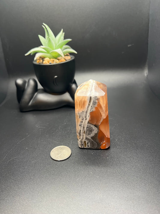 Honey Calcite Tower